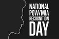 National POW, MIA Recognition Day. Holiday concept. Template for background, banner, card, poster with text inscription