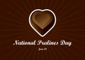 National Pralines Day vector