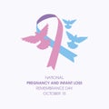 National Pregnancy and Infant Loss Remembrance Day_ribbon_pink_blue_dove_icon