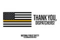 National Public Safety Telecommunicators Week. Second Week in April. Holiday concept. Template for background, banner Royalty Free Stock Photo