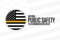 National Public Safety Telecommunicators Week. Second Week in April. Holiday concept. Template for background, banner Royalty Free Stock Photo