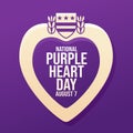 National Purple Heart Day Royalty Free Stock Photo