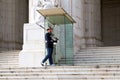 National Republican Guard, GNR, sentry at the Sao Bento Palace, the seat of the Assembly of the Portuguese Republic, Lisbon