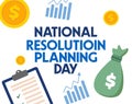 national resolution planning day for better resolutions Royalty Free Stock Photo