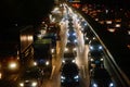 Shenzhen, China: the traffic landscape of the 107 National Road at night Royalty Free Stock Photo