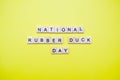 national Rubber Duck Day Royalty Free Stock Photo