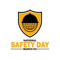 National Safety Day Vector Template Design Illustration