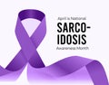 National Sarcoidosis Awareness Month. Vector illustration on white