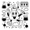 National science day with hand drawn doodle illustration Royalty Free Stock Photo