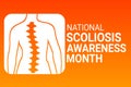 National Scoliosis Awareness Month illustration