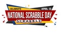 National scrabble day banner design