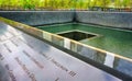 National September 11 Memorial commemorating the terrorist attacks on the World Trade Center in New York City, USA