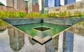 National September 11 Memorial commemorating the terrorist attacks on the World Trade Center in New York City, USA Royalty Free Stock Photo
