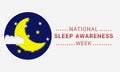 National Sleep awareness week