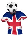 National Soccer Team of United Kingdom Royalty Free Stock Photo