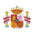 National Spain coat of arms. Vector illustration Spain coat of a