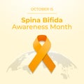 National Spina Bifida Awareness Month vector design template good for celebration usage.