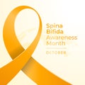 National Spina Bifida Awareness Month vector design template good for celebration usage.