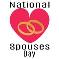 National Spouses Day, Idea for poster, banner, flyer, leaflet or postcard