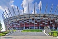National Stadium, Warsaw. Entrance. Royalty Free Stock Photo