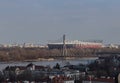 National Stadium in Warsaw and Swietokrzyski bridge