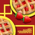 National Strawberry Rhubarb Pie Day on June 9