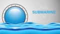 National Submarine Day Vector Illustration. Suitable for greeting card, poster and banner