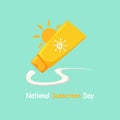 National Sunscreen Day background