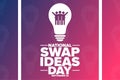 National Swap Ideas Day. September 10. Holiday concept. Template for background, banner, card, poster with text