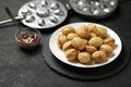 National sweets of russia - nuts with condensed milk. Homemade New Year`s baked goods