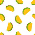 National taco day festive design seamless pattern