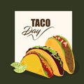 national taco day Royalty Free Stock Photo