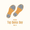 National Tap Dance Day vector Royalty Free Stock Photo