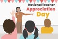 National teacher appreciation day.poster Royalty Free Stock Photo