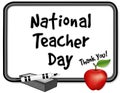 National Teacher Day, Whiteboard, Apple