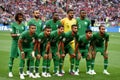 National team of Saudi Arabia before opening match of FIFA World Royalty Free Stock Photo