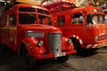 National Technical Museum in the capital city of Prague Czech Republic. Red historic fire car