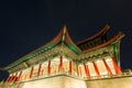 National theater & concert hall in Taipei, Taiwan. Magnificent Chinese-style palace building Royalty Free Stock Photo