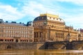 National Theater Prague famous historical stately building in th Royalty Free Stock Photo