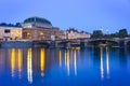 National Theater in Prague at night, Czech Republic Royalty Free Stock Photo