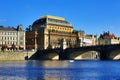 The National Theatre, Moldau,Prague, Czech Republic