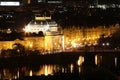 National Theatre Prague at Night Royalty Free Stock Photo