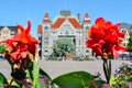 National theatre and statue of Aleksis Kivi on railway square, Helsinki, Finland