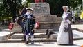 National Town Crier Competition held Exmouth Devon in South West England Summer 2018 Royalty Free Stock Photo