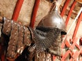 National traditional decoration of the ceiling and walls of the Mongolian Yurt.Vintage weave patterns. The decoration of the Yurt