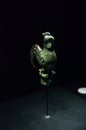 National treasure Bronze cock Figure in sanxingdui museum of Sichuan province, China