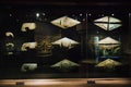 National treasure eye shaped objects with gold face mask in sanxingdui museum of Sichuan province, China