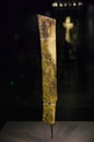 National treasure Jade Tablet in sanxingdui museum of Sichuan province,China