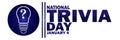 National Trivia Day Vector illustration