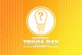 National Trivia Day Vector illustration